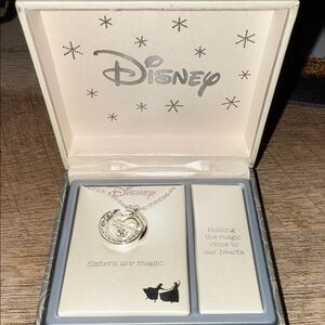 Disney Silver Necklace with Sparkling Accents